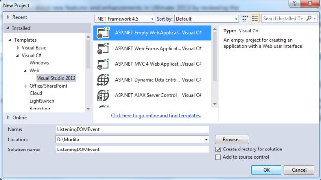 Create Web Application